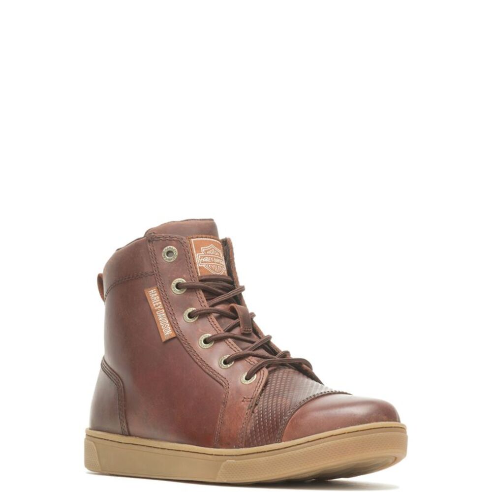 Harley-Davidson Mens Breman 4.5" Brown Shoes (NWT) - Picture 2 of 7
